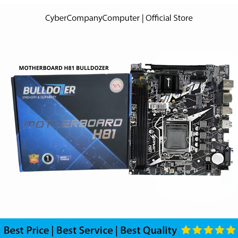 MAINBOARD ONLY H81 BULLDOZER - MOTHERBOARD H81 BULLDOZER SOCKET LGA 1150 DDR3 SUPPORT GEN 4 - MOBO H
