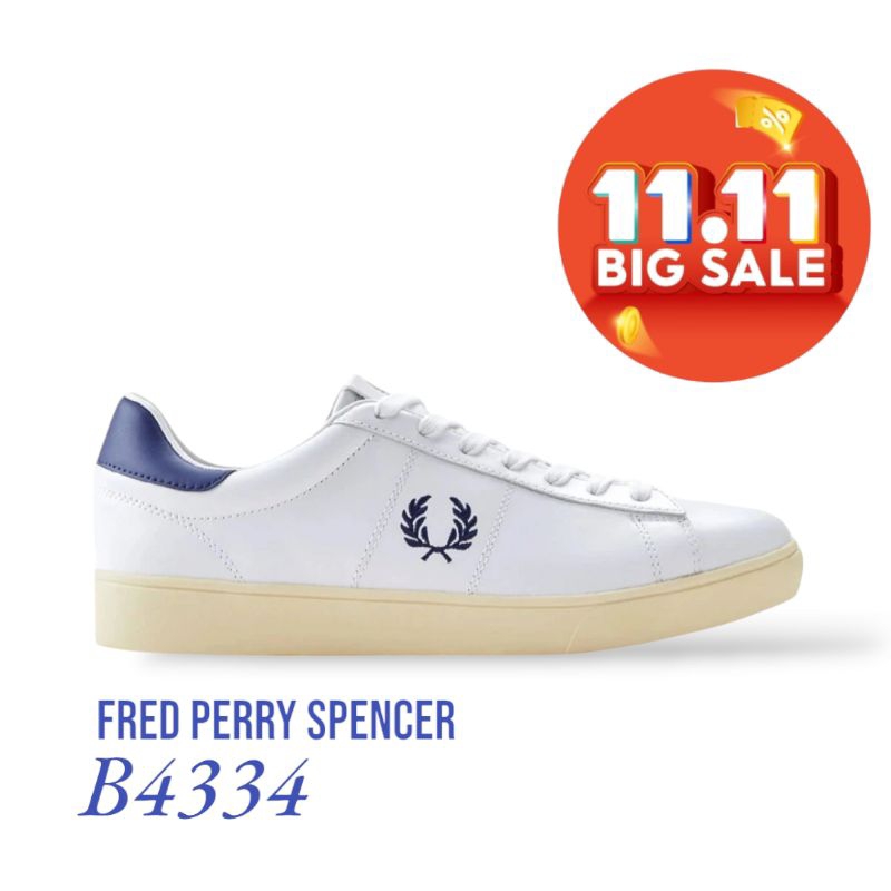 Sepatu Fred Perry Spencer Leather | Sneakers Luxury Pria Original