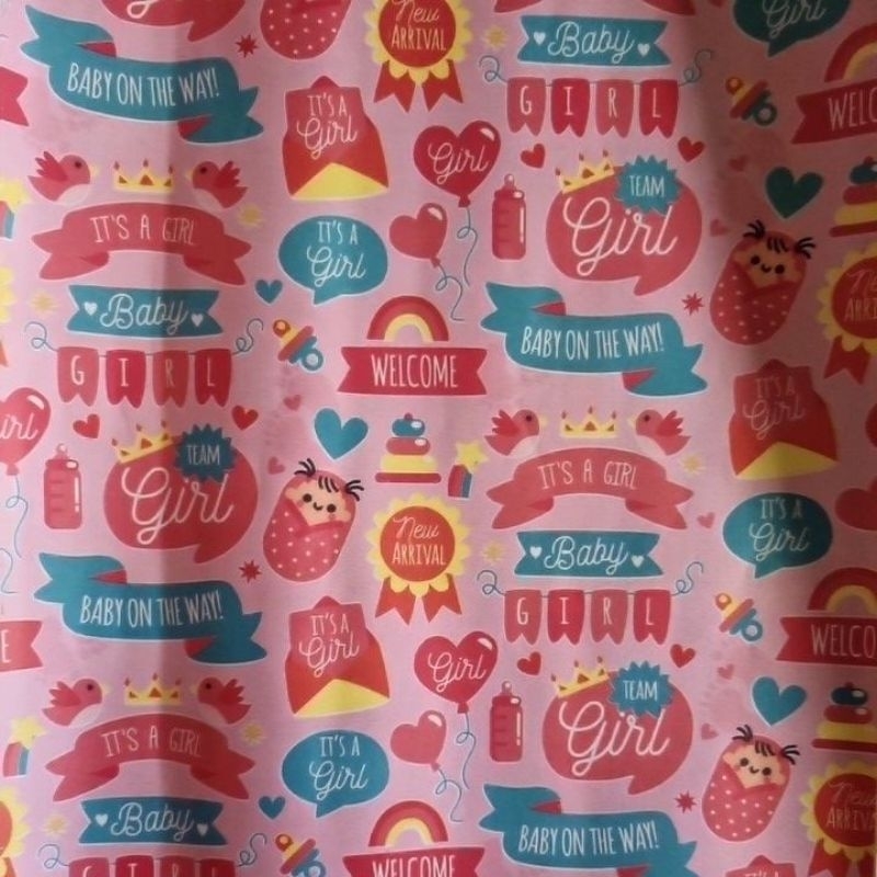 

Kertas Kado Baby Girl sesuai Foto