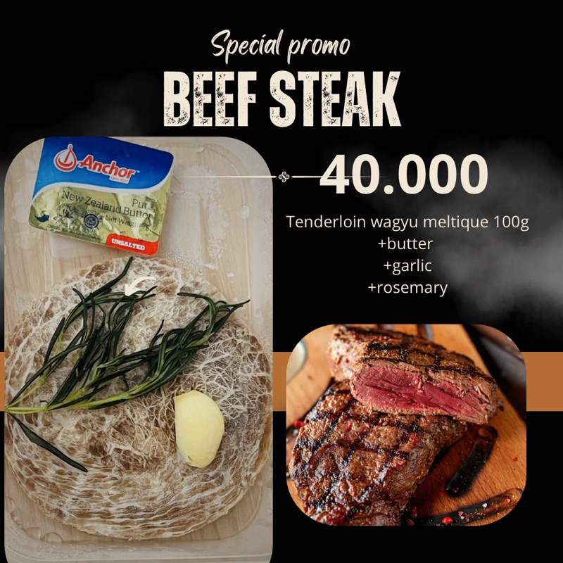 

BEEF STEAK TENDERLOIN WAGYU MELTIQUE 100g