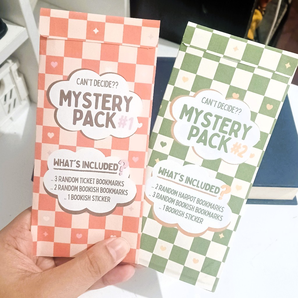 

Bookmark Random Mystery Pack | Bookish Themed Bookmark Collection Pembatas Buku / Penanda Buku Seri Desain Lucu Handmade Bookish Gifts for Reader