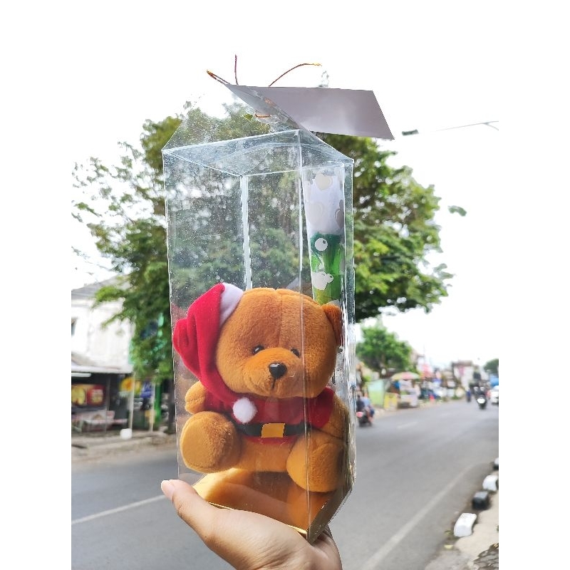 BONEKA+BUNGA NATAL / BONEKA MIKA NATAL / BONEKA GIFT NATAL