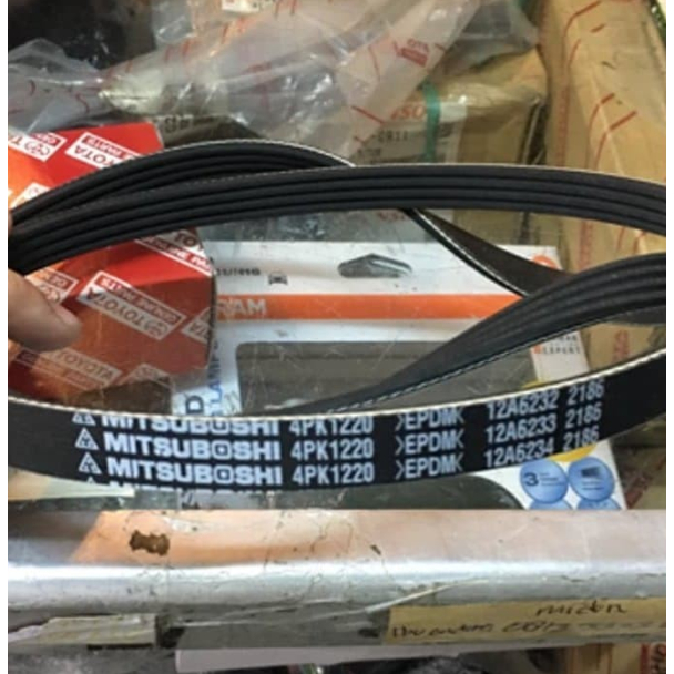 Fan belt Yaris 4PK1220 MITSUBOSHI Tali kipas Vios New 4PK 1220 fanbelt Terlaris