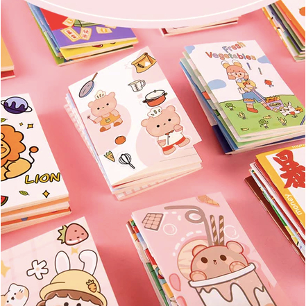 

❤LOLA❤ NOTEBOOK BUKU TULIS MINI | Buku Tulis Kecil A6 Motif Kartun Lucu Buku Catatan Kecil Notebook Mini