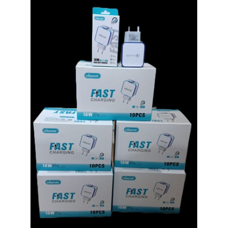 Batok Diinami Kepala Charger Diinami Dm-Q3 3.A Adaptor Diinami