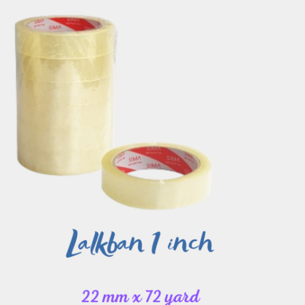 

lakban bening 1 inchi 24 mm x 72 yard