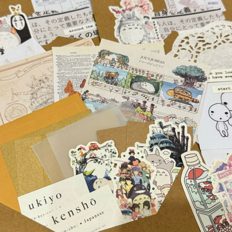 

[B177] 43pcs Journaling Kit Sticker Studio Ghibli | Totoro | Spirited Away | Kiki Delivery Service | Howl Moving Castle | Ponyo