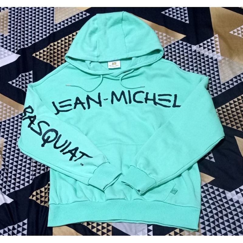 Hoodie Jean Michel Basquiat x Clride.n Green Mint