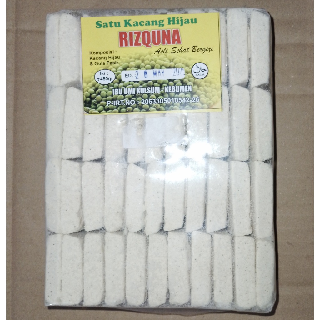 

Kue Satu Kacang Ijo Rizquna/Elli Khas Kebumen +-425 gr