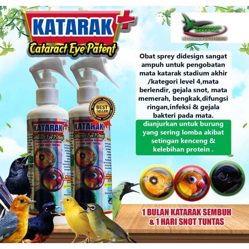 OBAT KATARAK PETENT 200ML BMW OBAT BURUNG KICAU KATARAK MURAI BATU KACER C IJO KENARI BEST SELLER