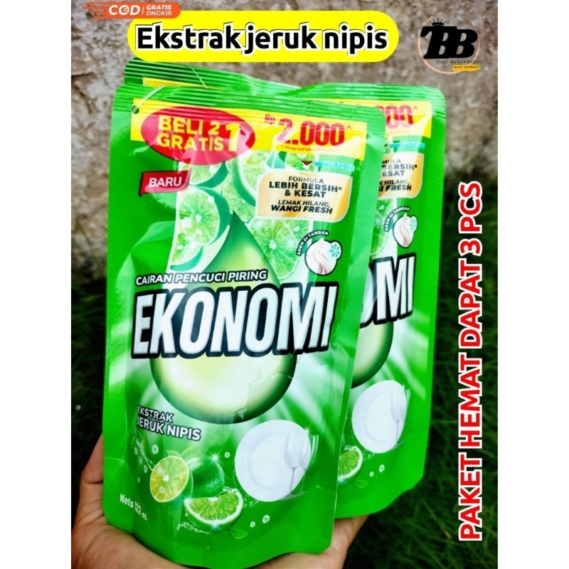 SABUN EKONOMI CAIR PAKET [3PCS] | EKONOMI CUCI PIRING BELI 2 GRATIS 1| SABUN EKONOMI JERUK NIPIS | S
