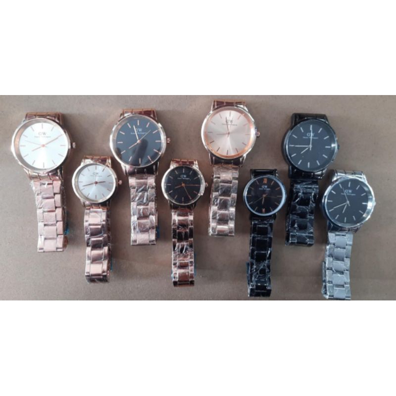 JAM TANGAN DW PRIA DAN WANITA| JAM TANGAN COUPLE STRAP RANTAI ELEGANT