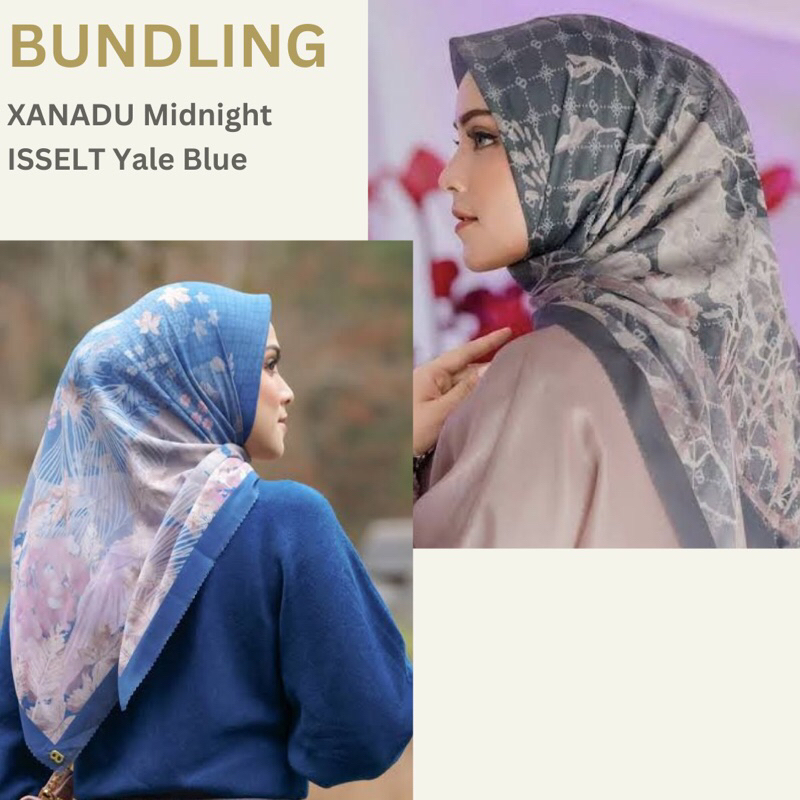 [Diskon Shopee Video][BUNDLING AS IS] Buttonscarves XANADU Midnight Buttonscraves Isseltwald Yale Bl