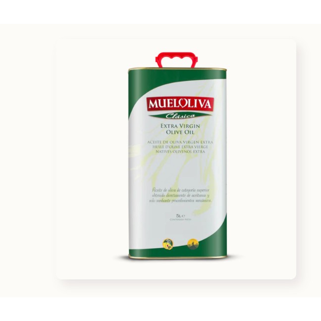 

Extra Virgin Olive Oil Mueloliva / Minyak Zaitun Mueloliva - 5 Ltr CAN