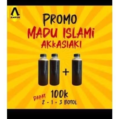 

Promo Madu Akkasiaki beli 2 Free 1