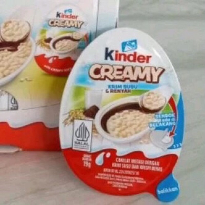 

READY kinder creamy eceran 1 pcs 19 gr