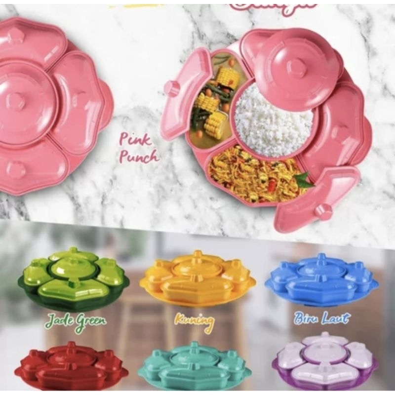 PARTY SET BUNGA MELAMIN GOLDEN DRAGON 16'"