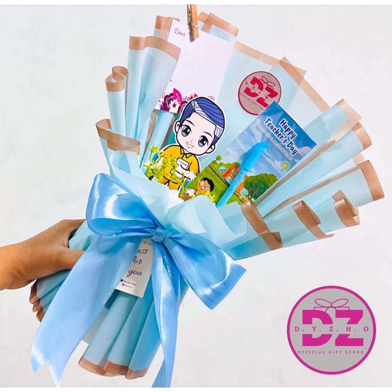 BUKET READY TOPPER HARI GURU ALAT TULIS | BUCKET BULPEN TOPPER | GIFT HARI GURU