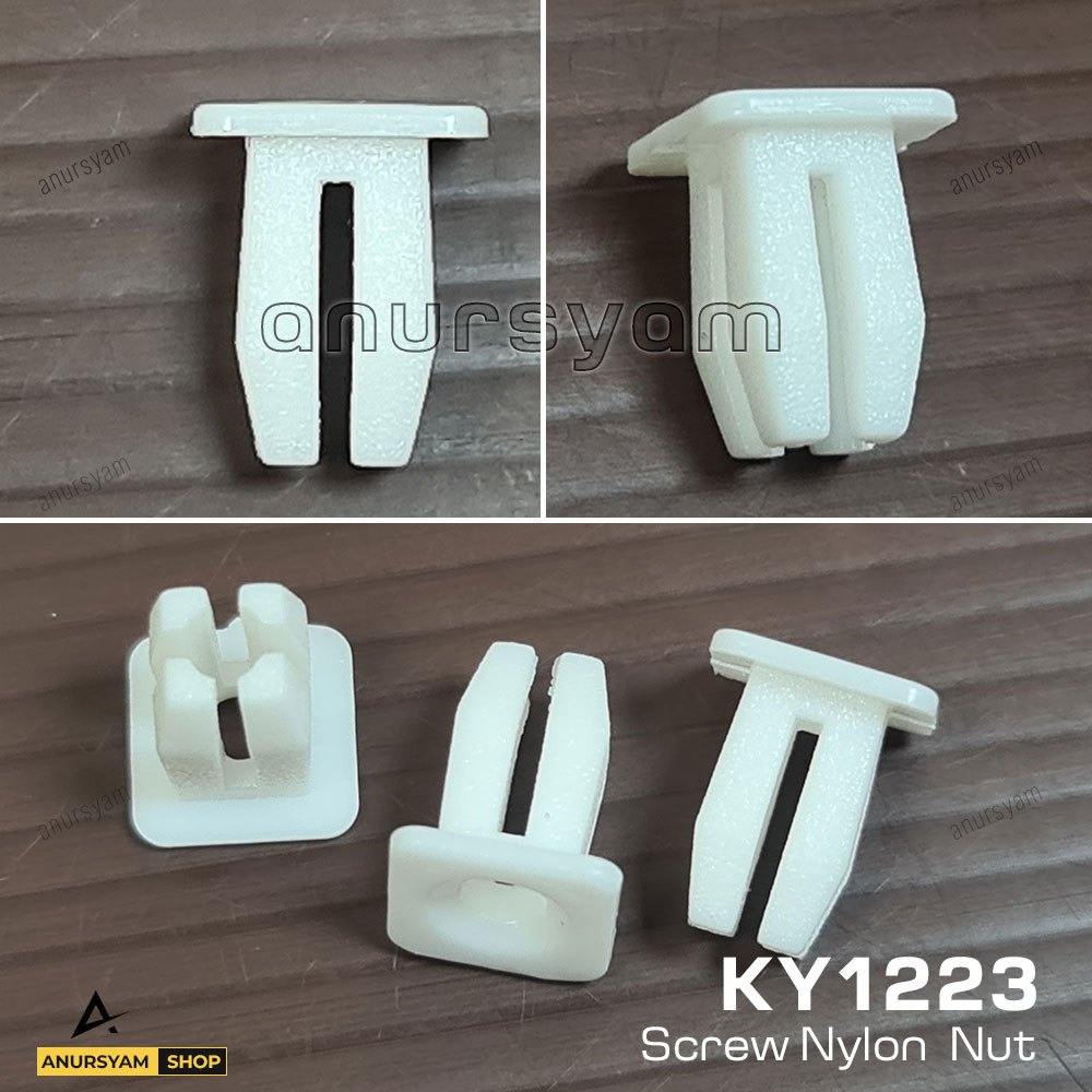 Kancing Klip Dudukan Baut Grommet Mobil KY1223 - Klip Tatakan Sekrup Mobil - Screw Nylon Nut