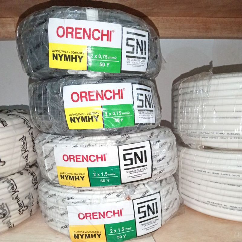 KABEL ORENCHI NYMHY 2X1,5MM²   2X0,75MM²