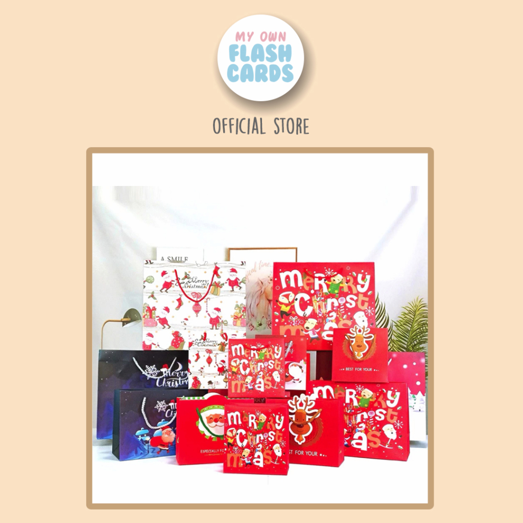 

Paper Bag Natal Merry Christmas Happy Birthday CNY Sincia Banyak Varian - Goodie Bag Souvenir Tas Hampers