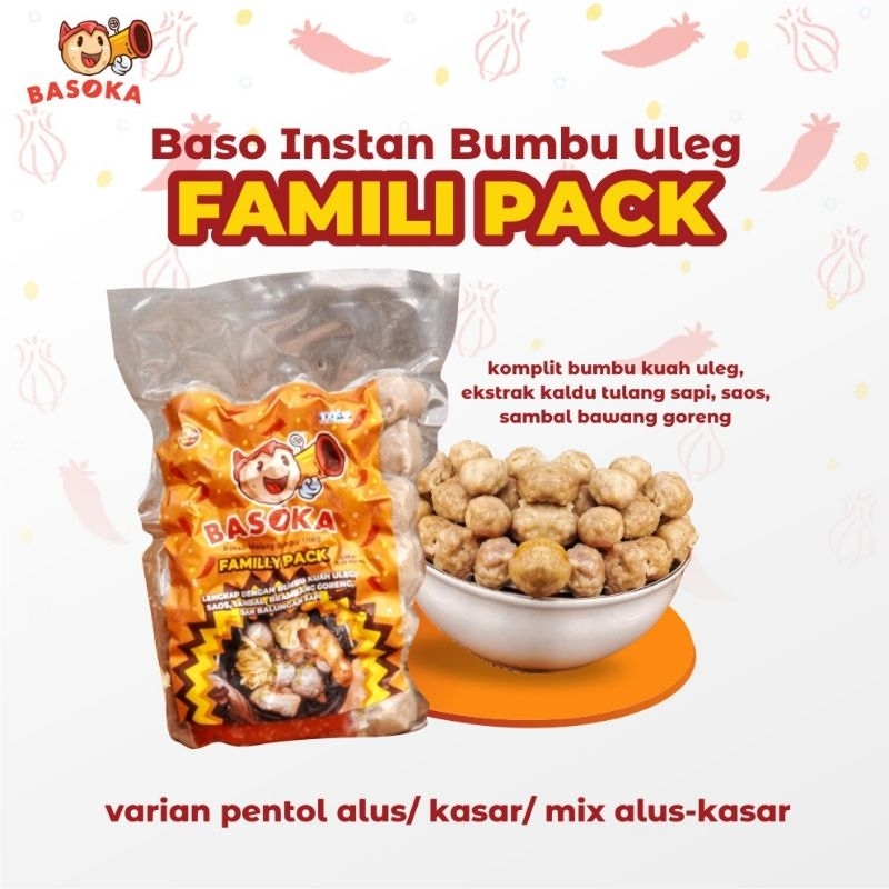 

bakso Frozen Malang komplit bumbu kuah rempah