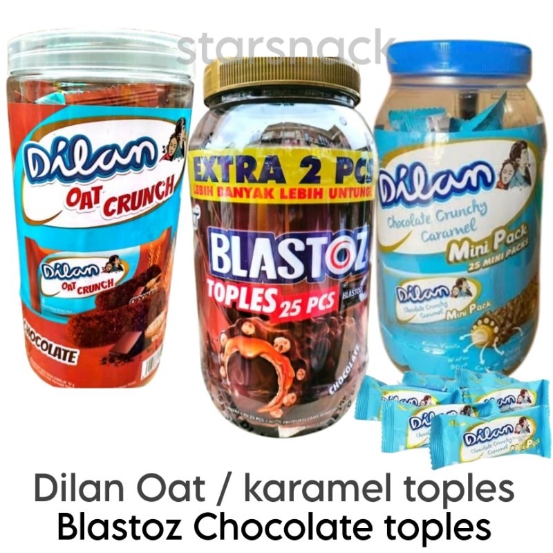 

Dilan Mini oat chocolate blastoz coklat toples isi 25pc