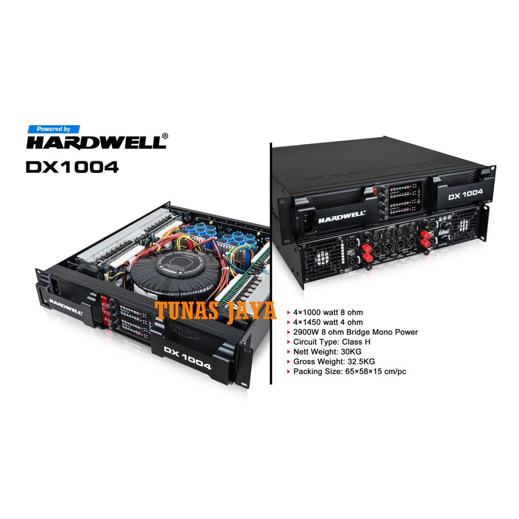 POWER AMPLIFIER HARDWELL DX 1004 / DX1004 DX-1004 ORIGINAL