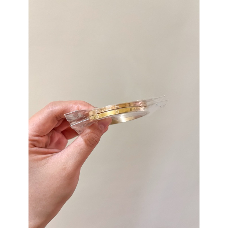 Gelang bangle titanium asli mix diamond