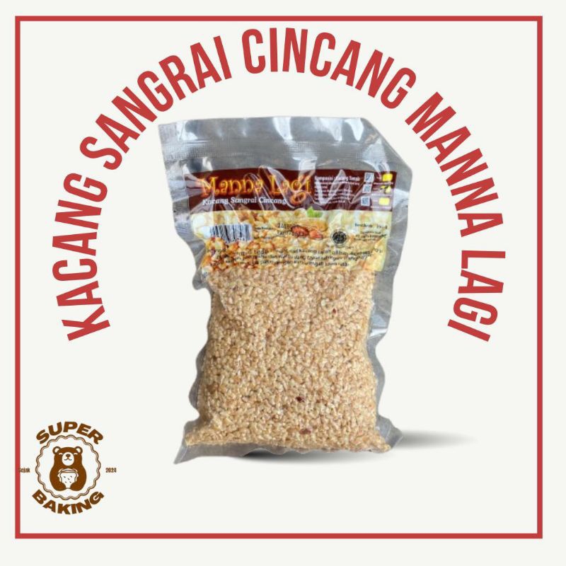 

Kacang Tanah Sangrai Cincang Kasar Manna Lagi 250 gram