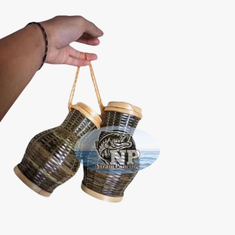 KEPIS BAMBU KECIL WADAH IKAN KECIL MURAH