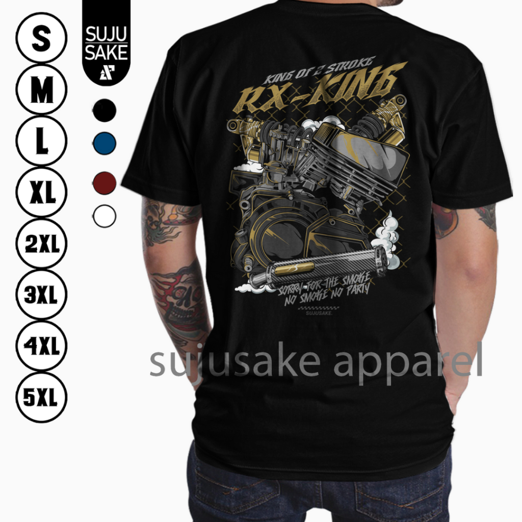 Baju Kaos Atasan Pria Motor Rx King Blayer Jamda 135cc 2 Stroke Distro Original Sujusake Apparel War