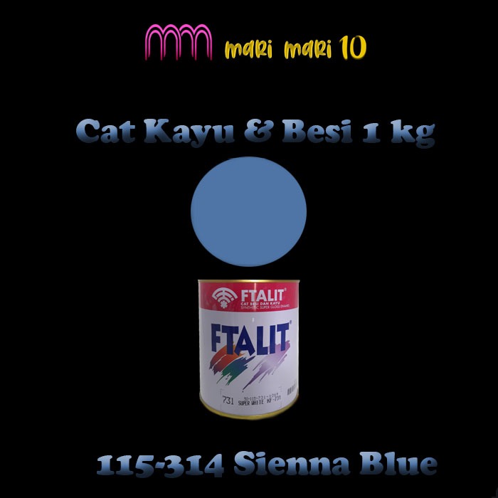 

Kansai FTALIT 314 Sienna Blue 1kg / Cat Kayu dan Besi FTALIT 115-314