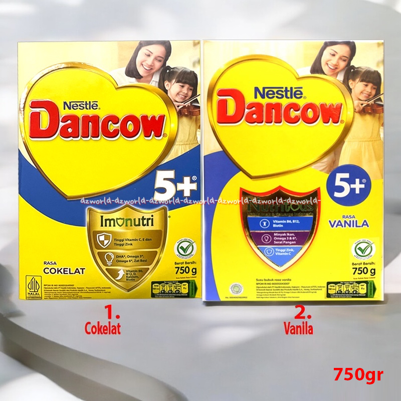 

Nestle Dancow 5+ Rasa Vanila Coklat 750gr Imonutri Susu Dancow Bubuk Formula Putih Rasa Vanilla Cokelat Untuk Usia 5 tahun Ke Atas 750 gr