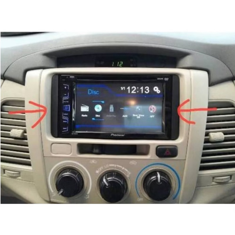 kupingan braket head unit 7inch toyota universal