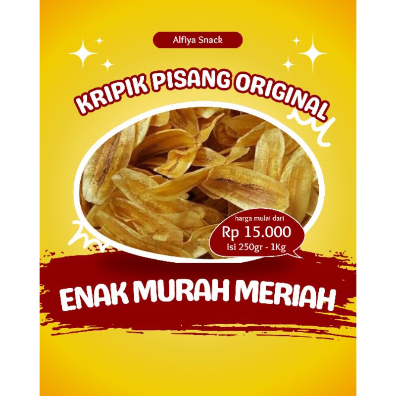 

KRIPIK PISANG ORIGINAL 250gr ENAK TERMURAH