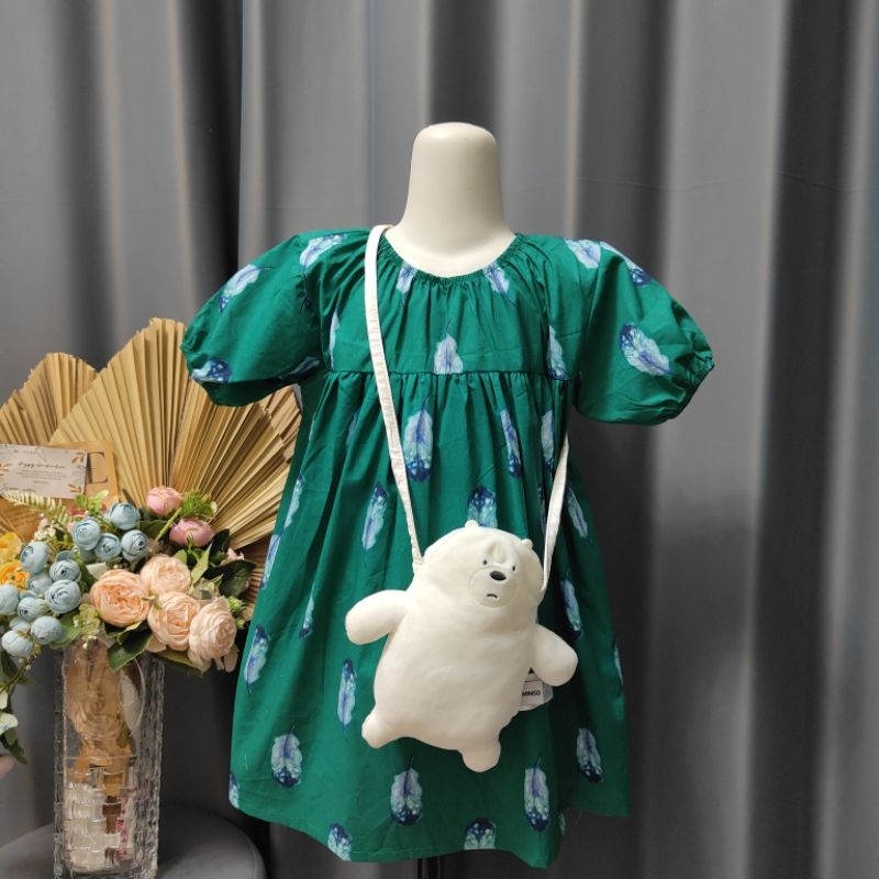 Dress anak/ Baju anak perempuan batik modern 5-8 tahun