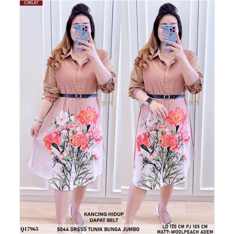 TUNIK BUNGA JUMBO