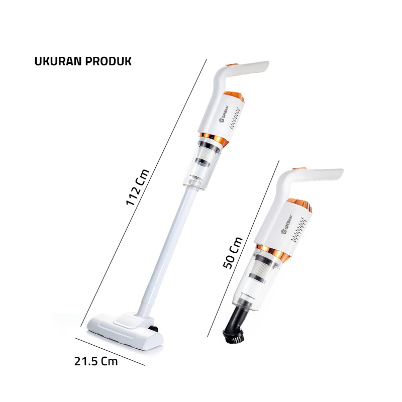 CUCI GUDANG NEW GM Bear Vacuum Cleaner Wireless 2034 - Penyedot Debu Kasur Karpet Vacum Cleaner