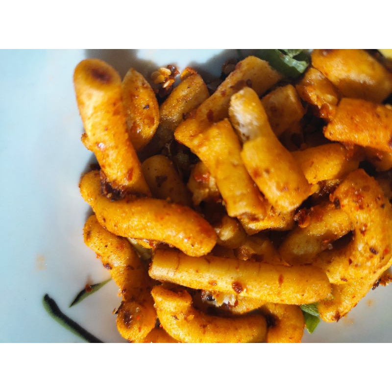 

keripik ayam geprek, cemilan murah, kripik murah, cemilan viral