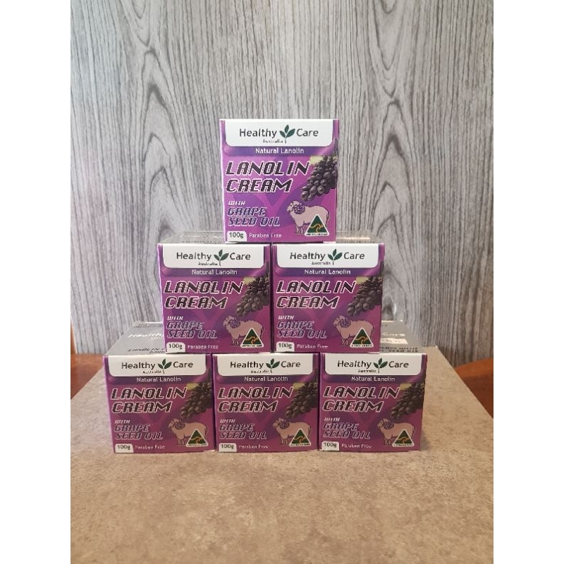 Lanolin Cream with Grape Seed Oil Healthy Care from Australia