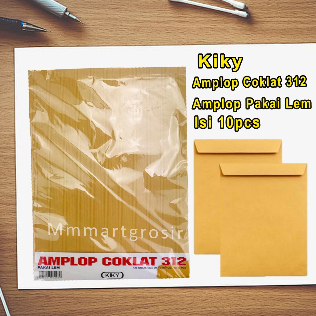 

Kiky / Amplop Coklat With Glue / Amplop Kraft Mg 312 / Uk.29.7x39.7cm