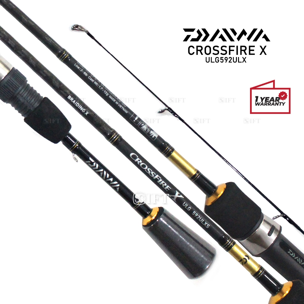 Joran UL Daiwa CROSSFIRE X ULG | Solid Carbon Tip | Ultralight Casting