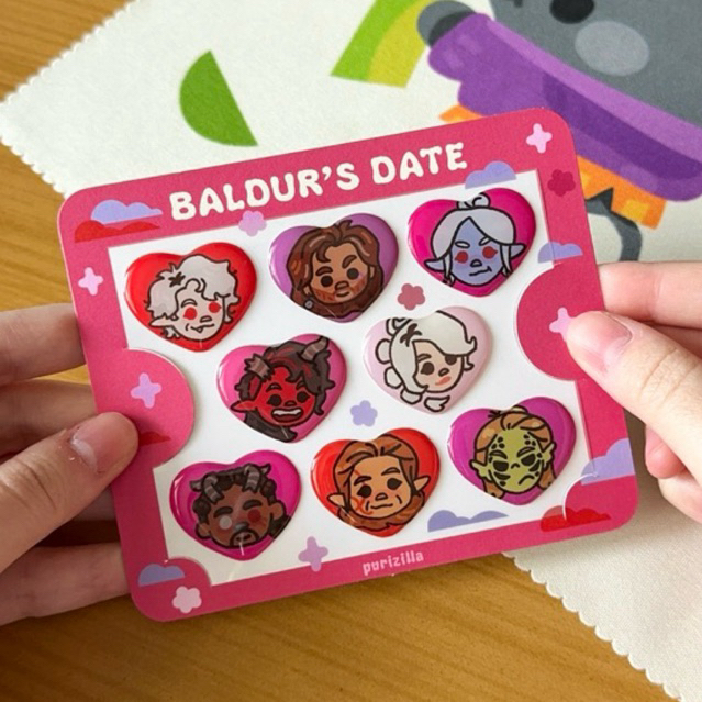 

Baldur's Date Jelly Stickers