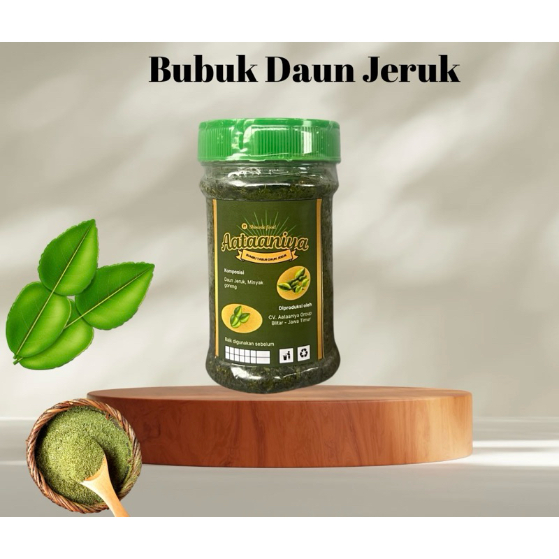 

Bumbu Tabur Daun Jeruk Kering Toples Bubuk