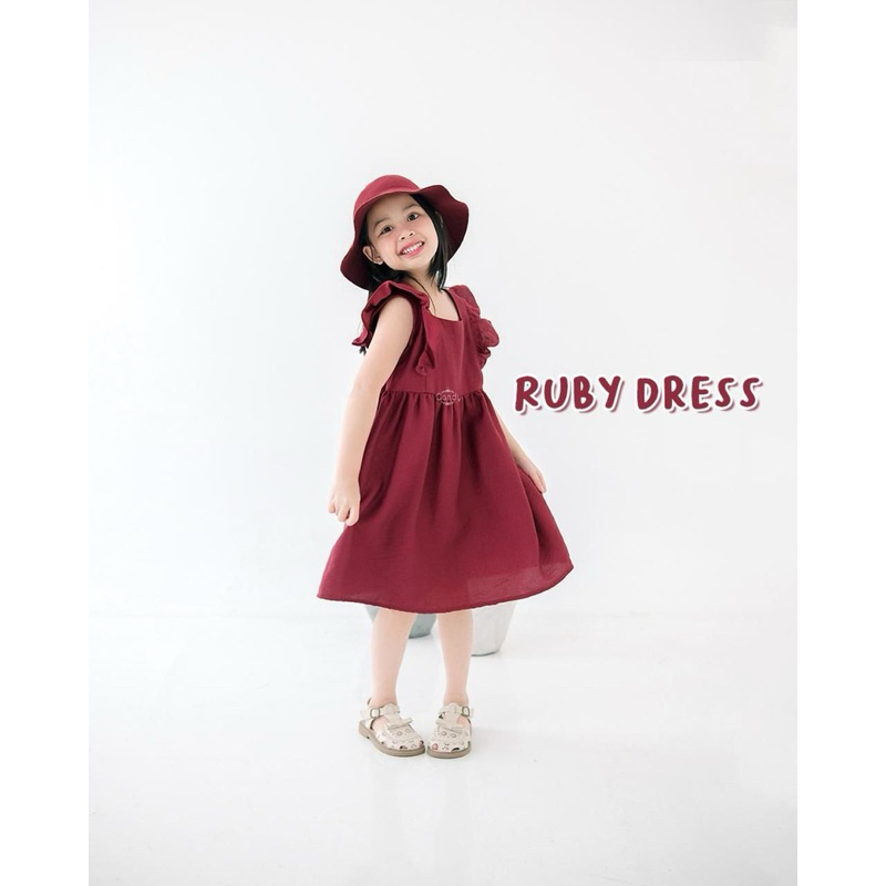 Rubby Dress/Dress Anak/Midi Dress cantik[DRESS ANAK 2-6 TAHUN]