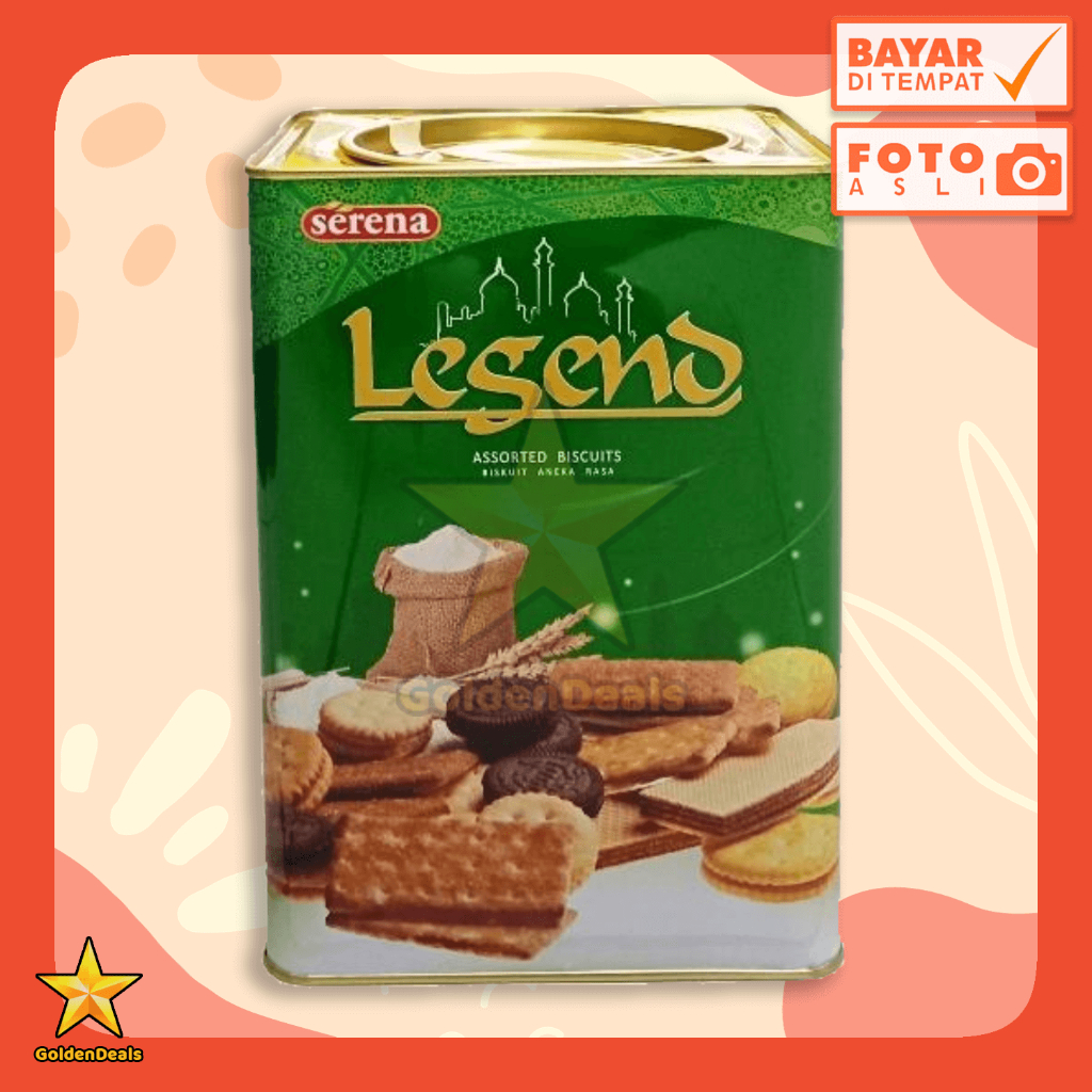 

[580 Gram] Serena Legend Assorted Biscuits - Biskuit Aneka Rasa Kaleng 580 gr