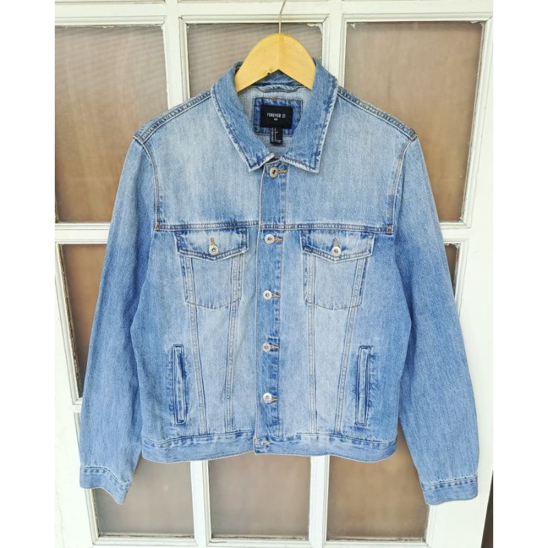 Jaket Jeans Denim FOREVER 21 MEN