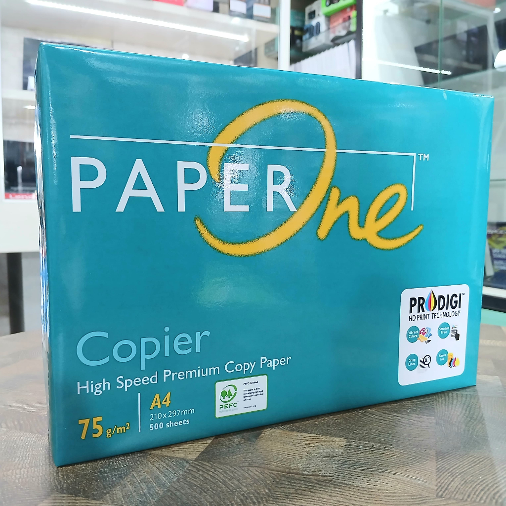 

KERTAS HVS PAPERONE 75GSM & 80GSM A4 1 RIM / 1 BOX