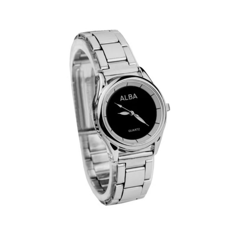 JAM TANGAN WANITA ALBA // JAM TANGAN WANITA ALBA RANTAI SILVER STAINLESS STEEL